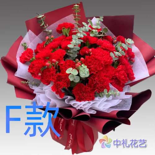 生日爱意贺寿康乃馨天津花店送花河西区南开区河北区同城鲜花速递