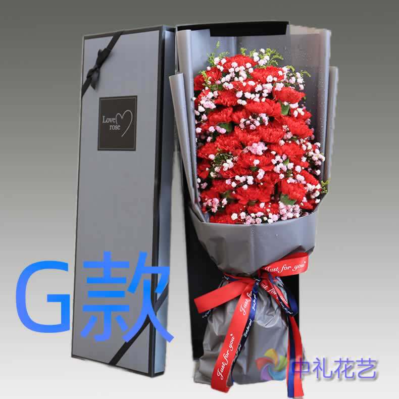 生日康乃馨江苏苏州订花店送花常熟市张家港市昆山市同城鲜花快递