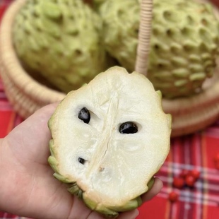 二掌柜 5斤牛奶释迦顺丰空运 很甜 纸箱催熟 生的不要放冰箱