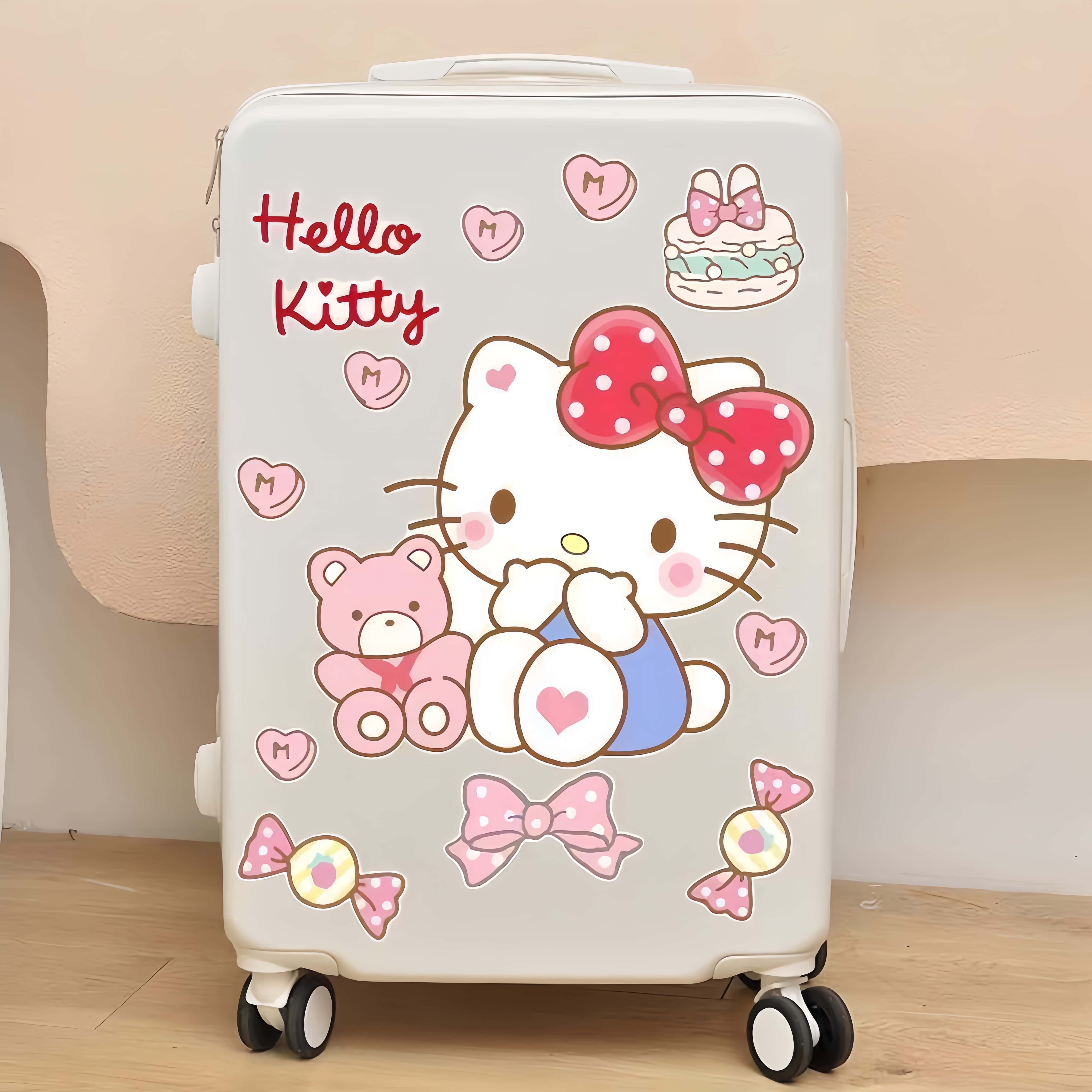 HelloKitty卡通贴纸可爱风旅行箱