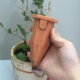 阳台花园懒人出差小型浇花器铅笔造型陶瓷多肉植物滴灌渗水器