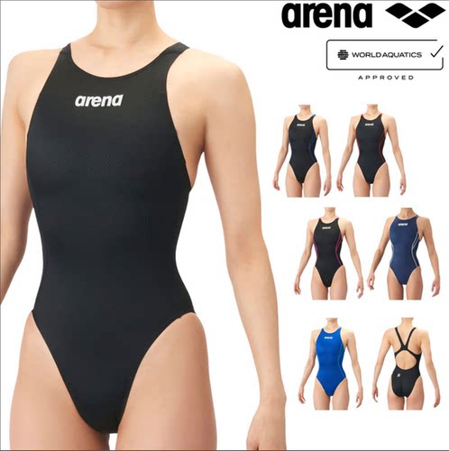 Arena阿瑞娜游泳连体女三角fina泳衣训练健身AQUA游泳装AS6SRC21L