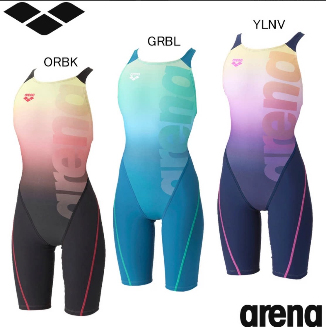 Arena阿瑞娜竞技连体泳衣露背竞速游泳训练健身游泳衣女AS6FWM11L