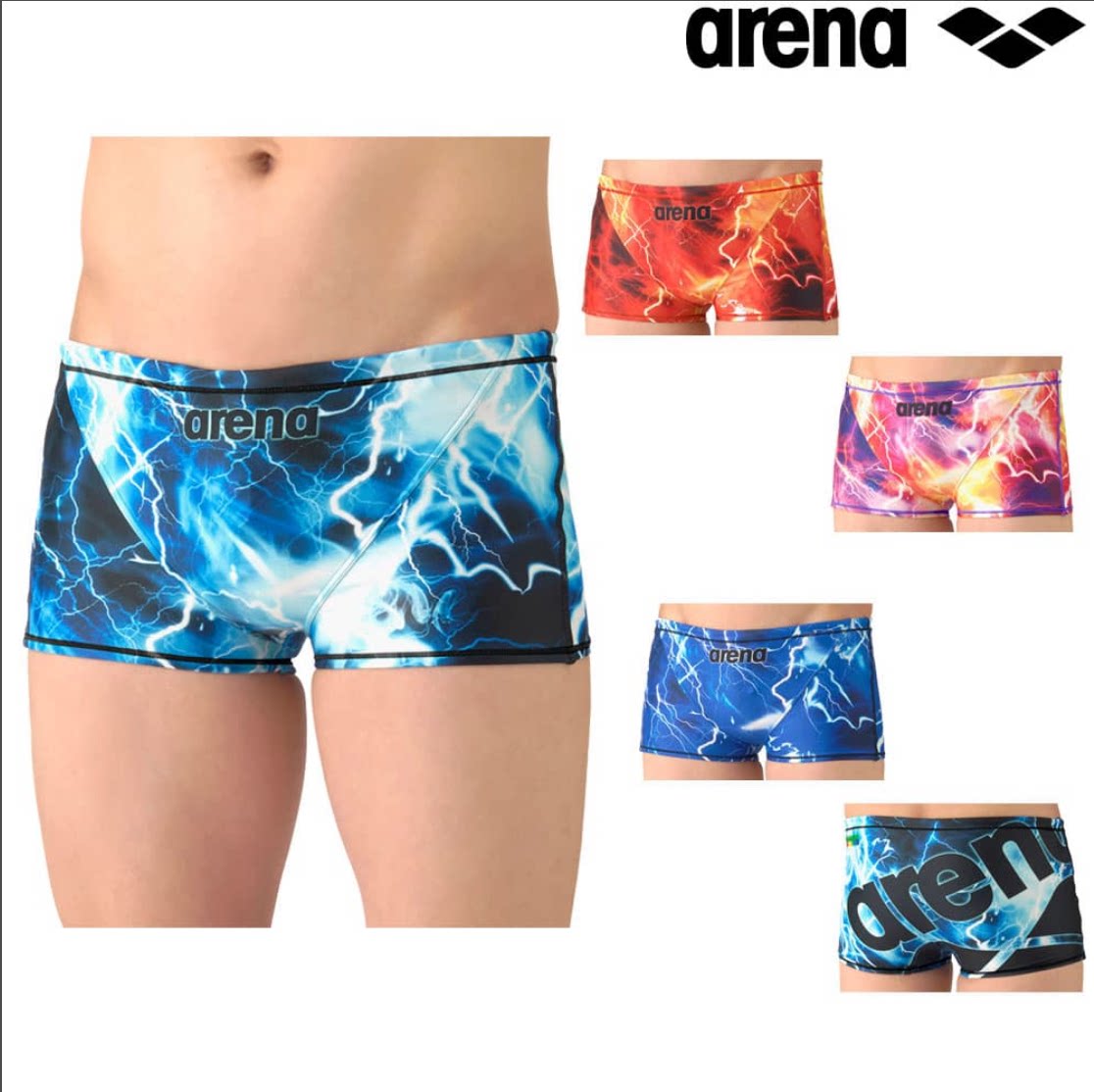 Arena阿瑞娜男士泳装训练紧身裤平角竞速竞技游泳衣泳裤AS6SWM29M