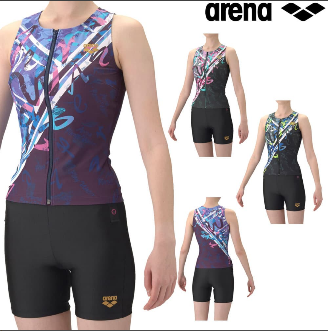 Arena阿瑞娜分体泳衣两件套健身泳衣泳裤女士游泳衣泳装AS6SWF58L - 实物图