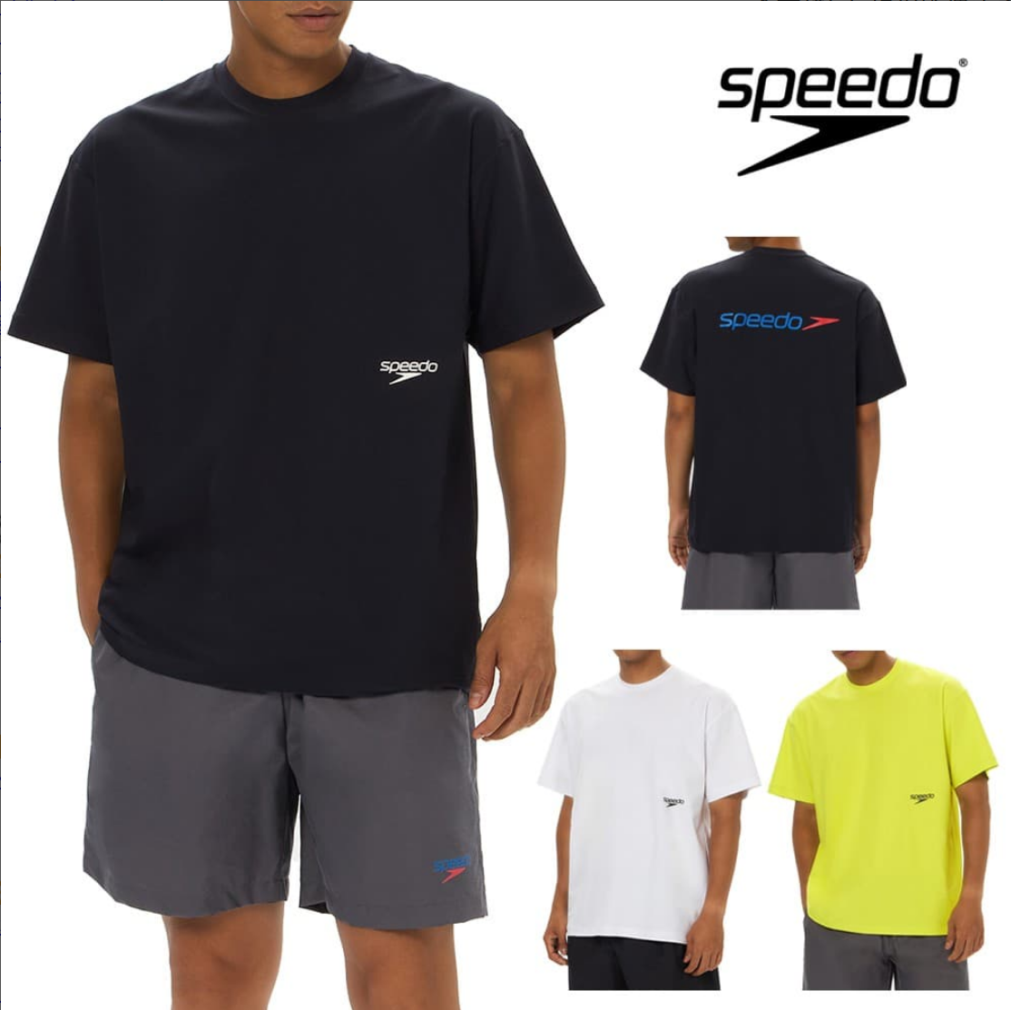 Speedo速比涛运动游泳教练服男女士款休闲短袖速干T恤上衣SL72620