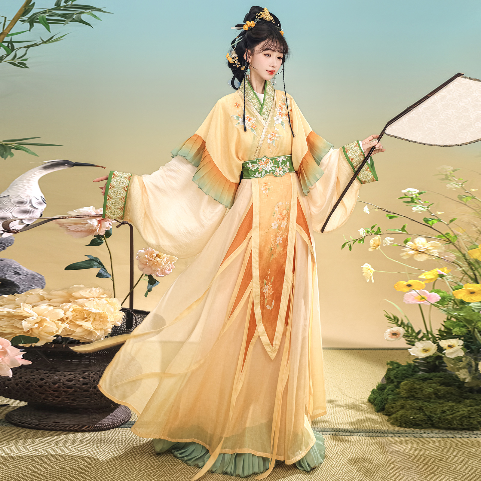 仙楚姬原创汉服女【秋香】魏晋交领战国袍仙气清新古风日常秋冬款