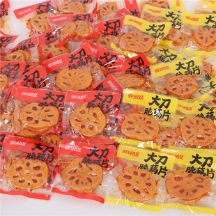 味到舌足香辣卤味藕片黑鸭味大刀脆藕片开袋即食小包装休闲小零食