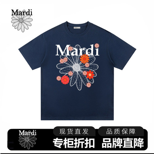mardi韩系金高银同款雏菊短袖T恤