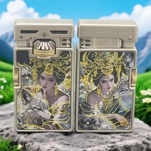 CHIEF首领全新升级三代复古防风煤油打火机个性创意鎏金珐琅精工