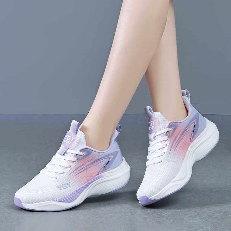 广场舞鞋女2025新款白色网面现代舞鞋外穿男士休闲鞋软底跑步鞋女