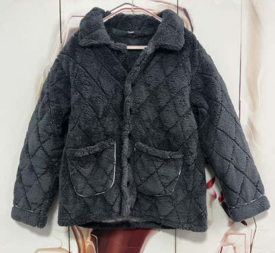 秋冬季男士加绒加厚三层夹棉男款珊瑚绒冬天睡衣大码法兰绒男套装