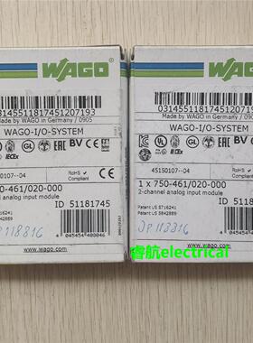 现货促销 全新原装 WAGO 万可 750-461/020-000 成色漂亮实物照片