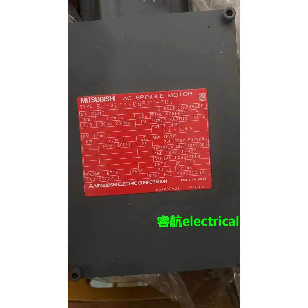 SJ-VL11-05FZT-S01 三菱伺服电机 现货包邮 议价议价$