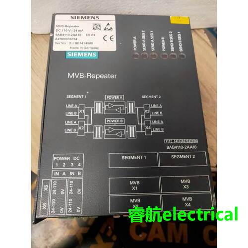 西门子 9AB4110-2AA10 MVB-REPEATER议价$