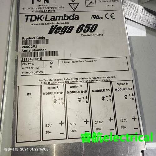 Vega 650 V60C2PJ V606X1J二手拆机 电源模块 有成色新的议价$