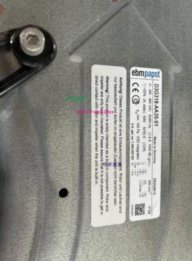现货供应德国进口D3G318-AA35-01 380V-480V 1.8A 1000W ebm品牌