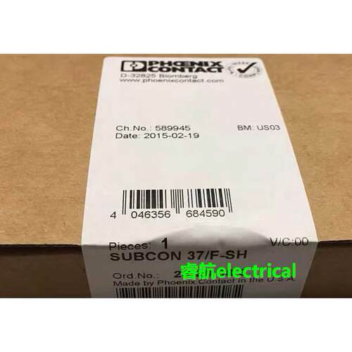 菲尼克斯凤凰现货原装SUBCON 37/F-SH - 2300986议价$
