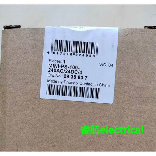2938837菲尼克斯全新原装现货电源MINI-PS-100-240AC/24DC/4议价$