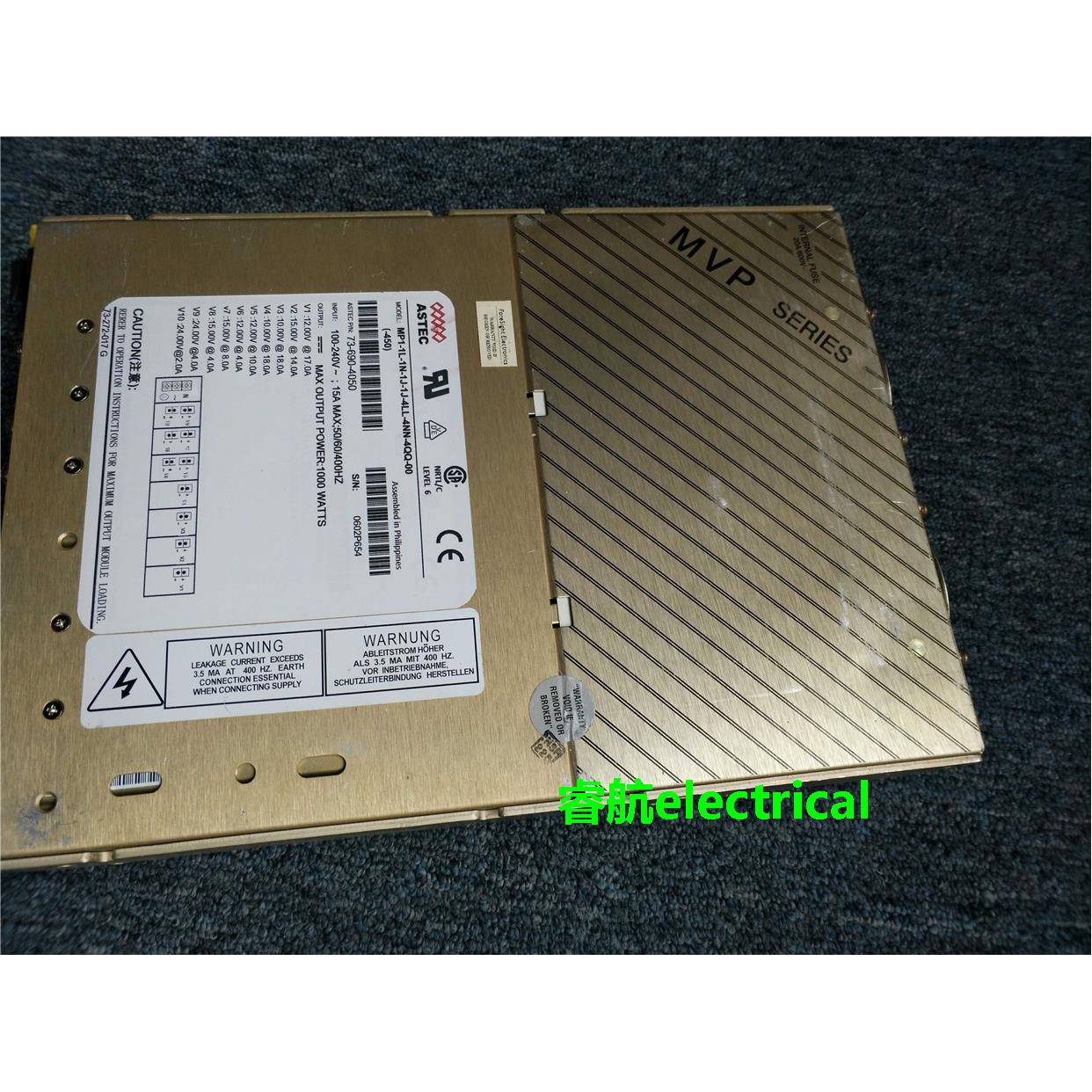 ASTEC 模块电源原装二手 MP1-1L-1N-1J-1J-4LL-4NN-4QQ-00(-450)