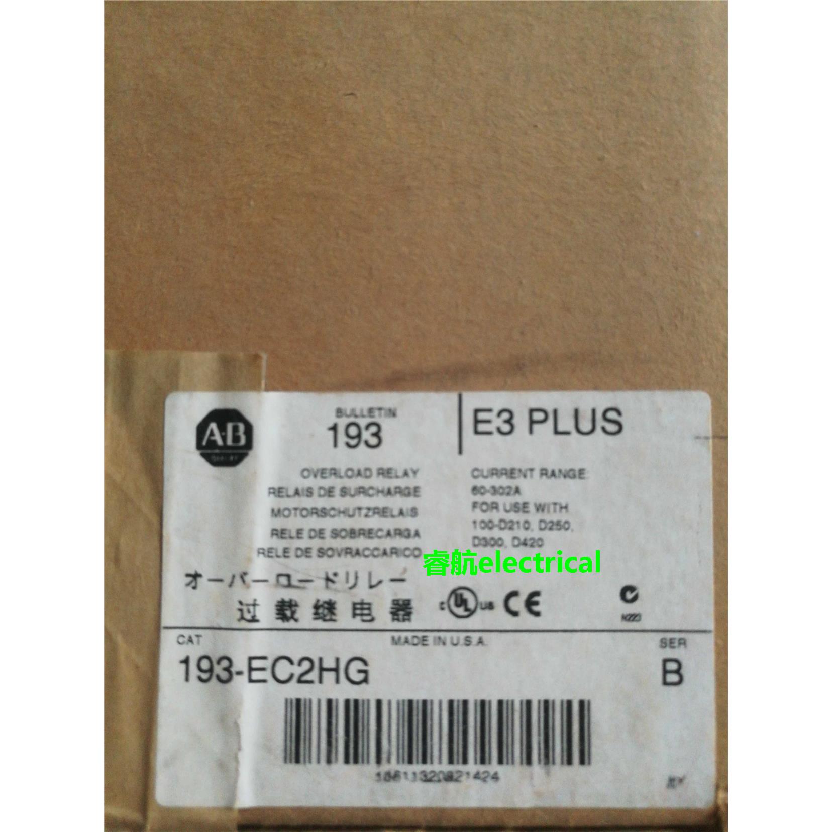 *现货*A-B繼電器193-EC2HG 60-302A议价$