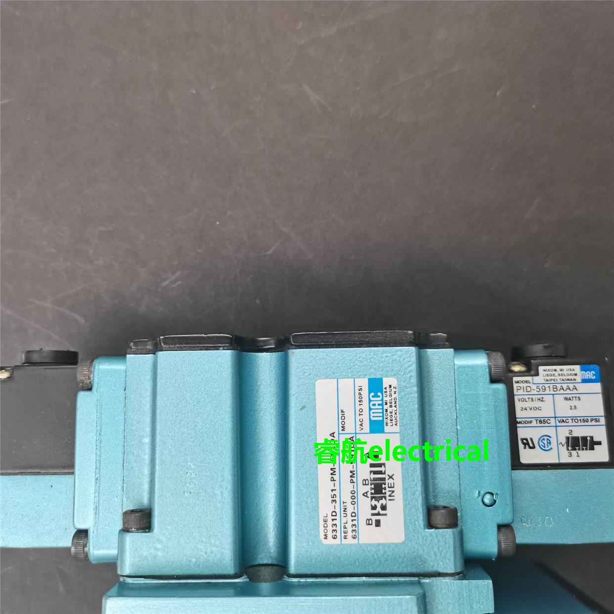 现货销售美国进口MAC电磁阀6331D-000-PM-591DA/351/PID-591BAA议