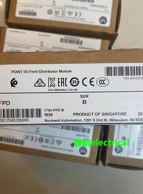 1734-FPD Point I/O场电位分配器模块，24V DC/240V AC 1734FPD议