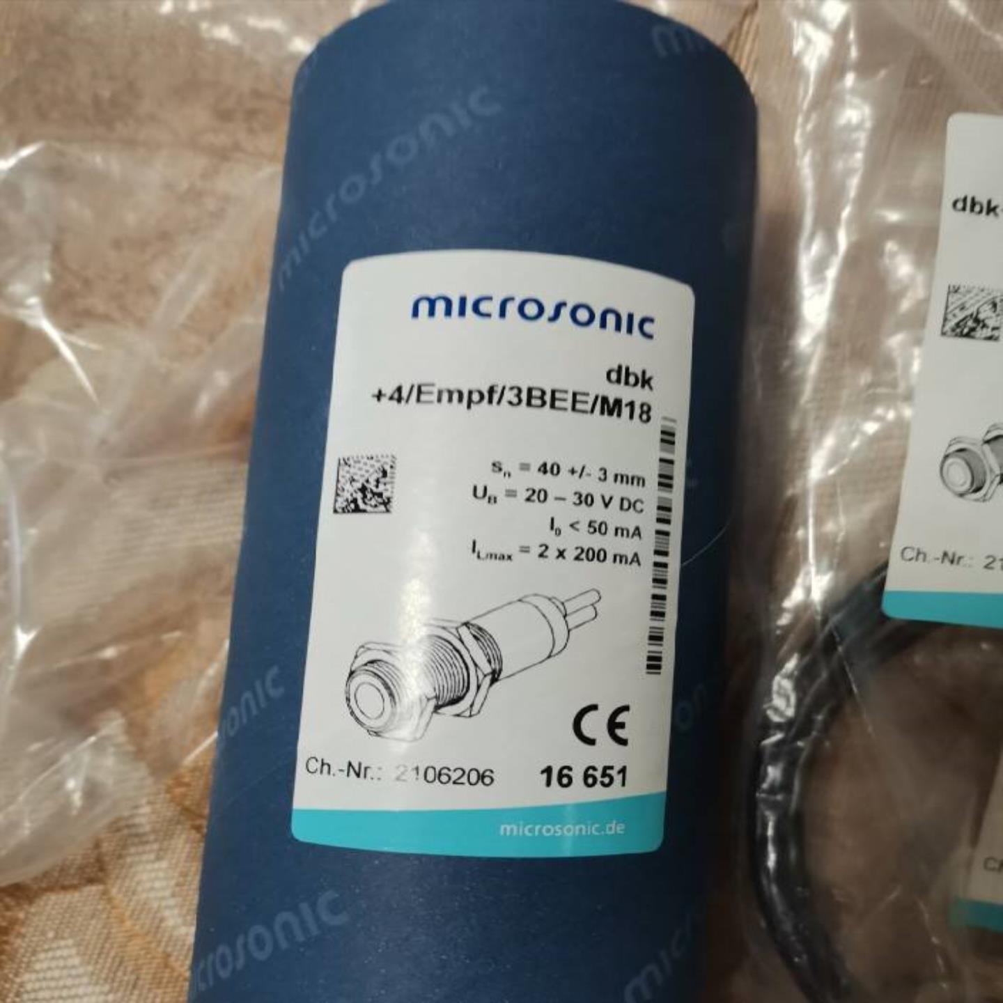 配件microsonic 超声波双张传感器dbk+4empf3beem18 议价议价