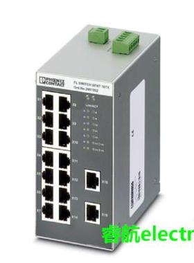 菲尼克斯FL SWITCH SFNT 16TX高温交换机2891952带16个RJ45端口议