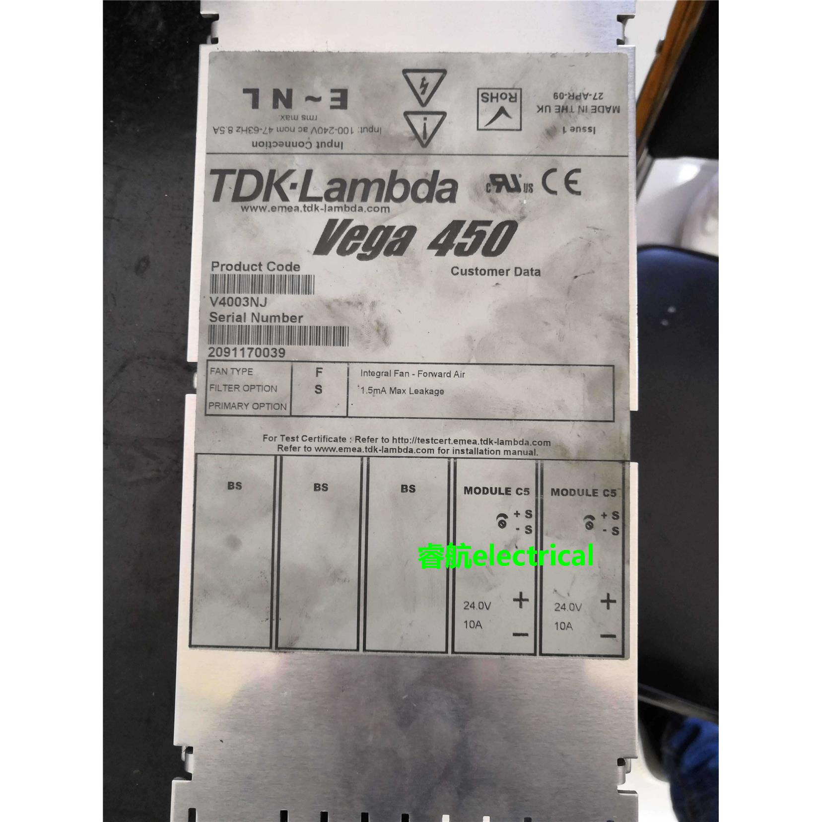 Vega 450仪器电源 V4003NJ 二手九成新质保半年源头货议价$