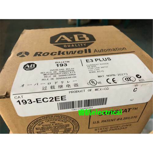 E3 PLUS 193-EC2EE 18-90A美国AB罗克韦尔 电子式电机保护继电器