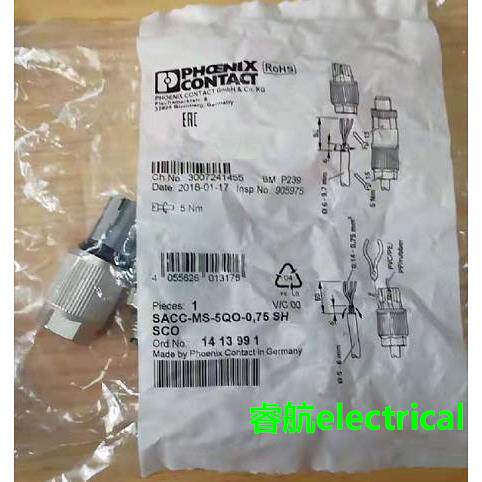 菲尼克斯传感器/执行器连接器SACC-MS-5QO-0.75 SH SCO - 1413991