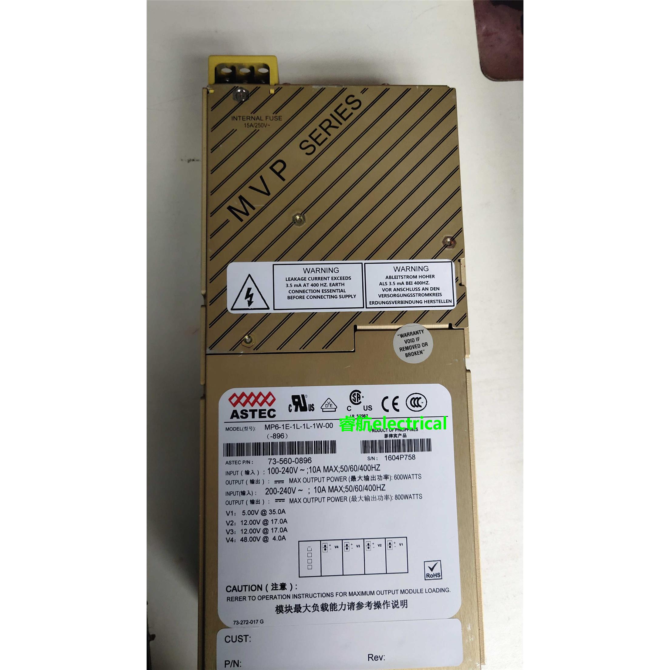 ASTEC模块电源MP6-1E-1L-1L-1W-00 二手九成新 质保半年议价$