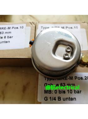 德国 SIKA 抗震压力表 MRE-M POS.20 0-6BAR, DIA 63， 1/4