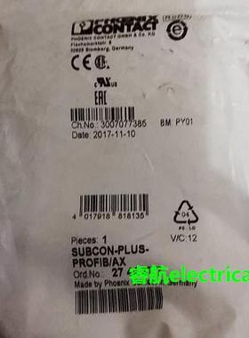 菲尼克斯现货原装D-SUB连接器SUBCON-PLUS-PROFIB/AX - 2744377议