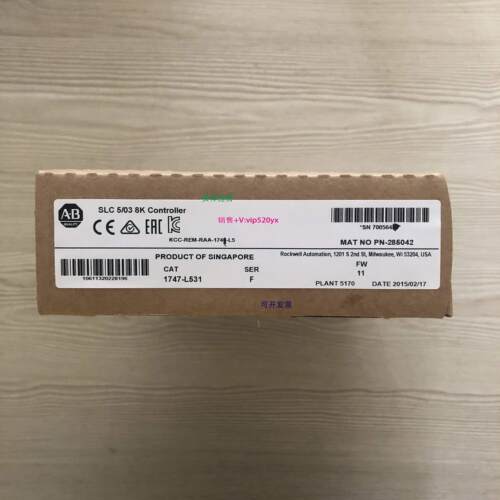 现货供应1747-L531美国AB罗克韦尔PLC模块 Allen-Bradley;SLC500