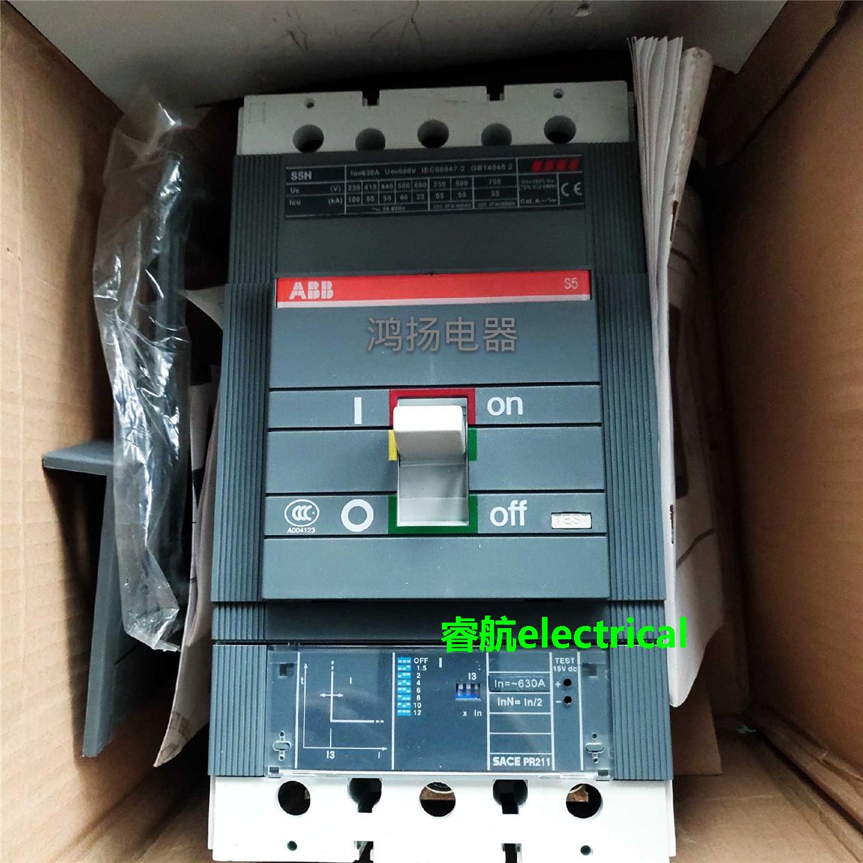 ABB S5H 630A SACE PR211 3P 630A议价$