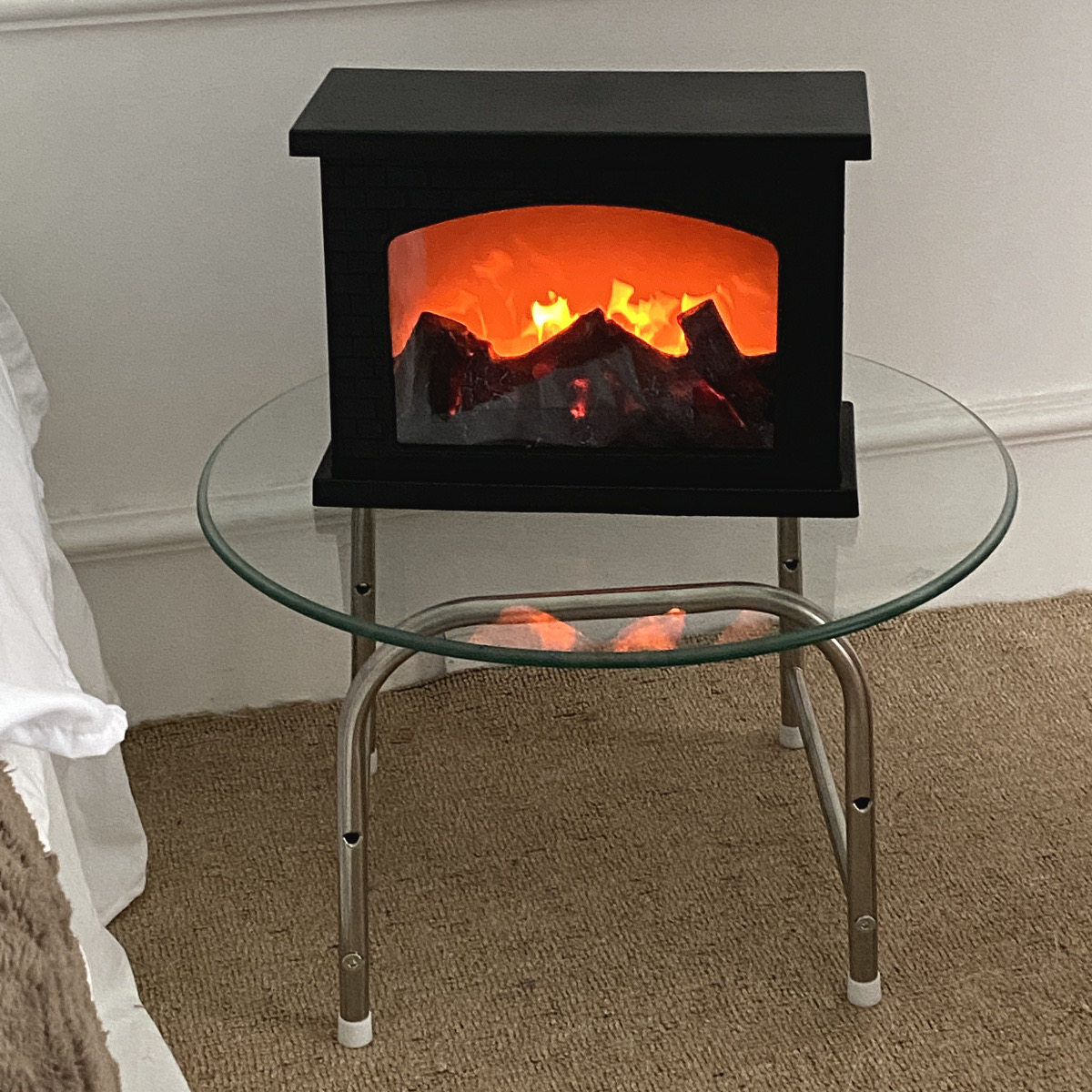 ins retro simulation flame lamp fireplace atmosphere decorative lamp Room decoration item Bedroom night light New Year gift for women thumbnail 4