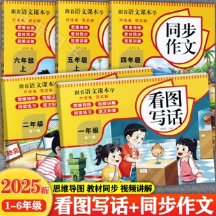 王朝霞看图写话一二年级上下专项训练小学生看图写话一点通1 2年级写作练习本小学语文基础知识大全一二年级同步作文大全复习资料