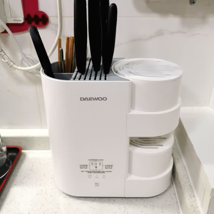 DAEWOO/大宇QX7无线双仓果蔬清洗净化器紫外线消毒刀具架一体机