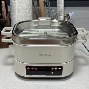 MORPHY RICHARDS/摩飞电器MR8901蒸煮一体电火锅家用多功能电煮锅