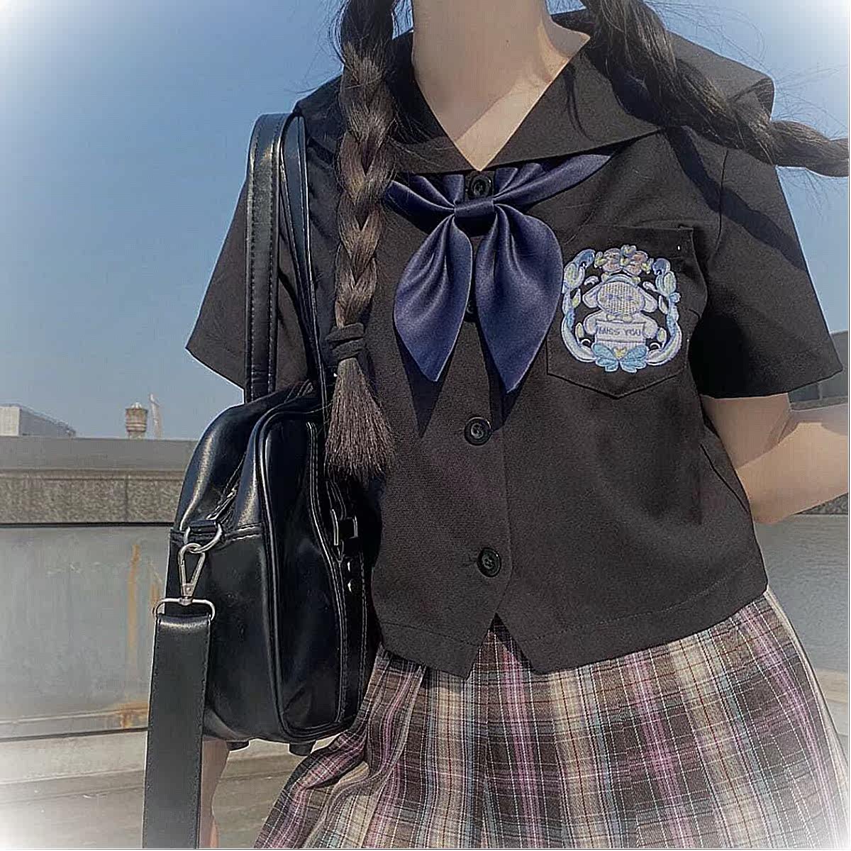Gemini 夏季JK制服日系女学生衬衫短款水手服学院风软妹短袖衬衣在类目 女装/女士精品, 衬衫中 - 来自Buy2taobao.com提供专业的淘宝代购服务
