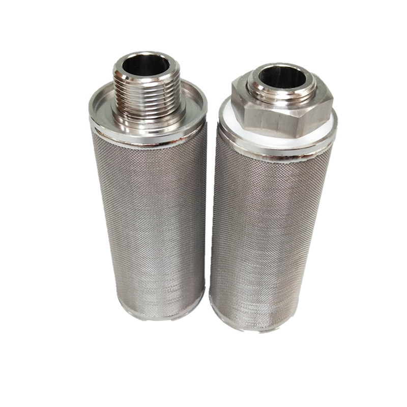 气流混合机2500目不锈钢烧结网滤芯m24外丝真空上料机粉尘呼吸器