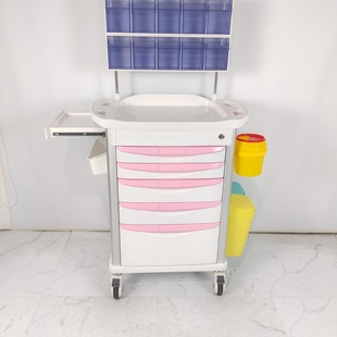 医用急救车抢救车abs治疗车小推车医疗输液车麻醉车病历车很多款