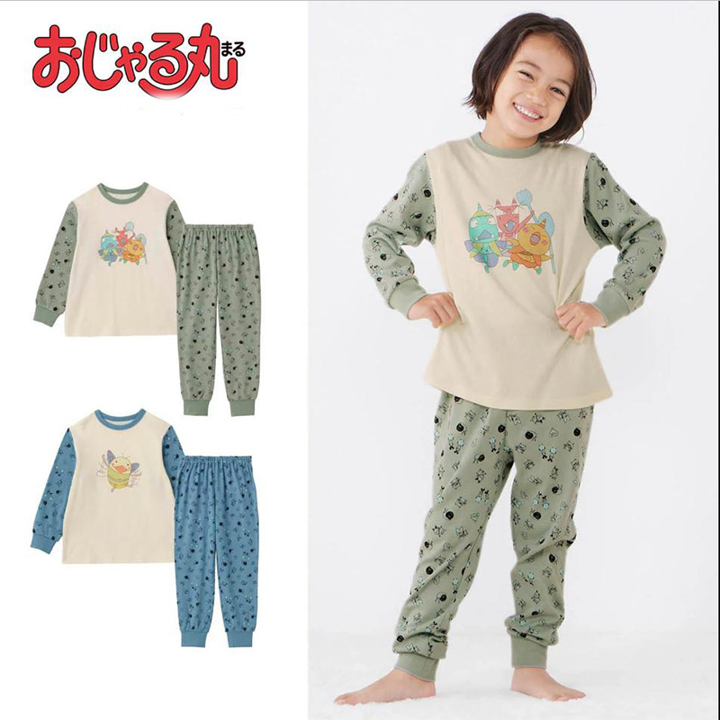 日系童装春秋儿童纯棉长袖家居服