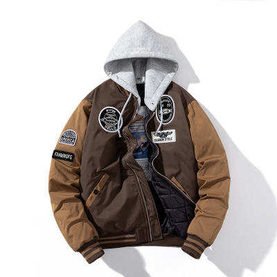 美式复古棒球服男女棉衣日系街头