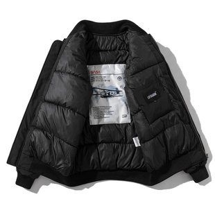 秋冬季加厚棒球服男女棉服宽松百搭飞行员夹克韩版学生情侣装外套