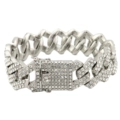 Bracelet Silver Length 20cm Width 20mm