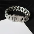 Bracelet Silver Length 18cm Width 20mm
