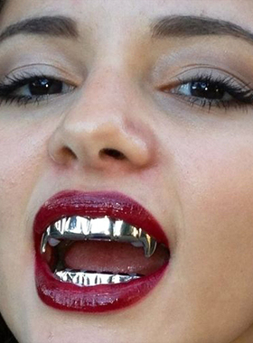 抖音ins自杀小队joker镀金hiphop Grillz八颗牙嘻哈牙套Teeth欧美